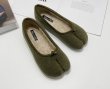 画像11:  tabi fur flat pumps　足袋 たびフラットファーモコモコパンプス　スリッポン (11)