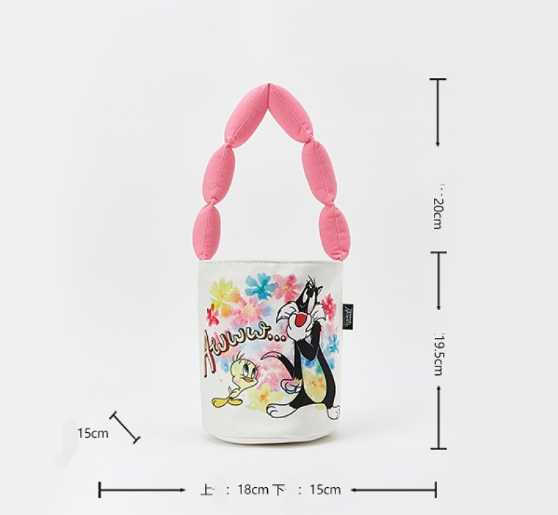 画像6: Bugs Bunny Looney Tunes bucket bag Tote  Bag　バックスバニールーニーテューンズミニトートバッグ エコバッグ (6)