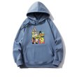 画像2: Bugs Bunny & Looney Tunes hoodie sweater  ユニセックス 男女兼用バックスバニー＆ルーニー・テューンズボックス プリント フーディスウェットパーカー (2)