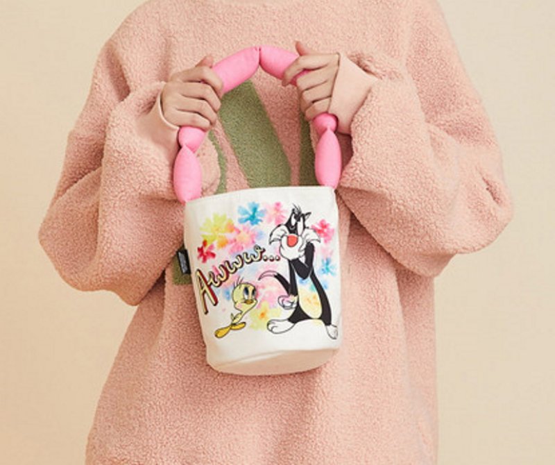 画像3: Bugs Bunny Looney Tunes bucket bag Tote  Bag　バックスバニールーニーテューンズミニトートバッグ エコバッグ (3)