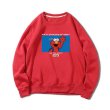 画像4: 22 kaws unisex Sesame Street Elmo Over Size pullover オーバーサイズ ユニセックス 男女兼用 カウズ セサミストリート エルモ スウェット トレーナー (4)