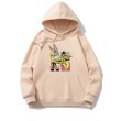 画像5: Bugs Bunny & Looney Tunes hoodie sweater  ユニセックス 男女兼用バックスバニー＆ルーニー・テューンズボックス プリント フーディスウェットパーカー (5)