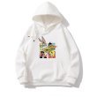 画像4: Bugs Bunny & Looney Tunes hoodie sweater  ユニセックス 男女兼用バックスバニー＆ルーニー・テューンズボックス プリント フーディスウェットパーカー (4)
