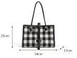 画像9: canthus Large tote shoulder bag　チェック＆キャンバスラージサイズトートショルダーバッグ エコバッグ (9)