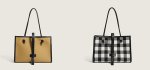画像3: canthus Large tote shoulder bag　チェック＆キャンバスラージサイズトートショルダーバッグ エコバッグ (3)