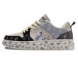 画像2: Men's Ukiyo-e & Flower LEATHER LACE-UP SNEAKERS shoes 　ユニセックス男女兼用浮世絵&フラワー花レースアップ レザースニーカー カジュアル シューズ (2)