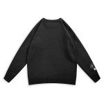 画像3: unisex  round neck cartoon embroidery sweater pullover   ユニセックス 男女兼用コミック刺繍プルオーバーセーター (3)
