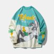 画像3: 22 Bugs Bunny  LOONEY TUNES Sweat Shirts Pullover ユニセックス 男女兼用 バックスバニー スウェット トレーナー プルオーバー (3)