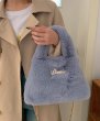 画像3: METALLIC LOGO FUR TOTE SHOULDER BAG　メタリックロゴファートートショルダーバッグ (3)