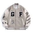 画像2:  goofy embroideryBASEBALL JACKET baseball uniform jacket blouson ユニセックス 男女兼用 グーフィー刺繍スタジアムジャンパー スタジャン MA-1 ボンバー ジャケット ブルゾン (2)