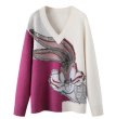 画像4: Bucks Bunny Braided V-Neck Sweater knit　バックスバニー編み込みVネックニットプルオーバーセーター  (4)