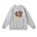 画像5: unisex mickey mouse face pullover   ユニセックス 男女兼用 ミッキーマウスフェイス プルオーバウェット トレーナー (5)
