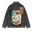 画像1: bugs bunny print Denim G Jean Jacket blouson ユニセックス 男女兼用 バックスバニープリントデニムGジャン ジャケット ブルゾン (1)