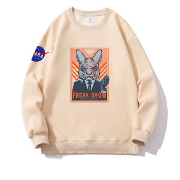 画像1: unisex NASA x Fury Rabbit pullover   ユニセックス 男女兼用 ナサ×アングリーラビット プルオーバウェット トレーナー (1)