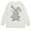 画像3: unisex rabbit braid sweater   ユニセックス 男女兼用ラビットうさぎ編うさぎセーター (3)