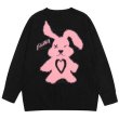 画像4: unisex rabbit braid sweater   ユニセックス 男女兼用ラビットうさぎ編うさぎセーター (4)