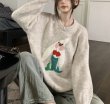 画像4: Rabbit x Little Mermaid Round Neck Sweater knit　ラビット×人魚姫ラウンドネックニットプルオーバーセーター  (4)
