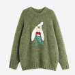 画像3: Rabbit x Little Mermaid Round Neck Sweater knit　ラビット×人魚姫ラウンドネックニットプルオーバーセーター  (3)