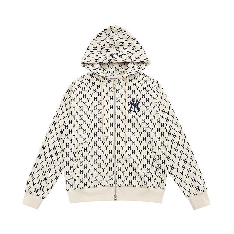 画像3: 23 MLB NY old flower full print retro hooded sweaterHoodie sweater  ユニセックス男女兼用MLB NYモノグラム ロゴフーディー パーカー (3)