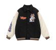 画像2: Tiger Enbrem stadium jumperBASEBALL JACKET baseball uniform jacket blouson ユニセックス 男女兼用 タイガー虎刺繍スタジアムジャンパー スタジャン MA-1 ボンバー ジャケット ブルゾン (2)