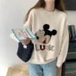 画像6: Blindfolded Mickey Mouse braided pullover Round Neck Sweater knit　目隠しミッキーマウス ミッキーラウンドネック編み込みニットプルオーバーセーター  (6)