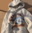 画像3: Looney Tunes Bugs Bunny hoodie sweater 　 ユニセックス 男女兼用ルーニー・テューンズ のバッグス・バニープリントフーディーパーカースウェットトレーナー (3)