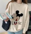 画像8: Blindfolded Mickey Mouse braided pullover Round Neck Sweater knit　目隠しミッキーマウス ミッキーラウンドネック編み込みニットプルオーバーセーター  (8)