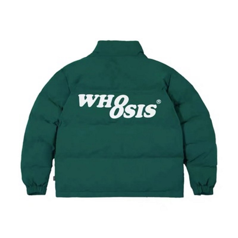 画像5: WH8SIS I don't know the name trend 8-word logo down cotton jacket ユニセックス 男女兼用 8ワード ロゴダウンコートジャケット ブルゾン (5)