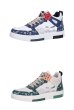 画像3: Men's  Ukiyo-e & FlowerLEATHER LACE-UP SNEAKERS shoes 　ユニセックス男女兼用浮世絵&フラワーレースアップ レザーハイカットスニーカー カジュアル シューズ (3)