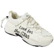 画像5: Men's thick bottom letter logo LEATHER LACE-UP SNEAKERS shoes 　ユニセックス男女兼用ジャーマンレタリング＆ハートレースアップ レザースニーカー カジュアル シューズ (5)