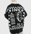 画像7: face print pullover sweater  ユニセックス 男女兼用アメリカンレトロ プルオーバセーター (7)