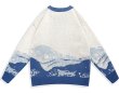 画像7: snow mountain color matching sweater pullover sweater  ユニセックス 男女兼用スノーマウンティン プルオーバセーター (7)