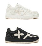 画像4: flower cross LACE-UP SNEAKERS shoes 　ユニセックス男女兼用フラワー十字架レースアップスニーカー カジュアル シューズ (4)