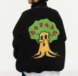 画像3: lamb velvet embroidery cartoon apple collar jacket Jacket blouson　 ラムベルベットフリースアップル刺繍 ジャケット ブルゾン (3)