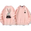 画像6: angry bugs bunny Pullover  ユニセックス 男女兼用怒りのバックスバニープリント プルオーバウェット トレーナー (6)