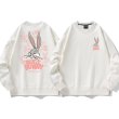 画像2: angry bugs bunny Pullover  ユニセックス 男女兼用怒りのバックスバニープリント プルオーバウェット トレーナー (2)