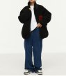 画像6: lamb velvet embroidery cartoon apple collar jacket Jacket blouson　 ラムベルベットフリースアップル刺繍 ジャケット ブルゾン (6)