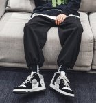 画像6: high top pop art appliqué LEATHER  LACE-UP SNEAKERS shoes 　ユニセックス男女兼用ポップアートハイカットレザーレースアップスニーカー カジュアル シューズ (6)