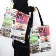 画像4: graffiti style INS super hot Quan Zhilong shoulder tote bag  ユニセックス男女兼用 グラフィティショルダートート バッグ　 (4)