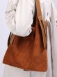 画像3: leather Large-capacity tote shoulder bag　ラージサイズレザートートショルダーバッグ (3)