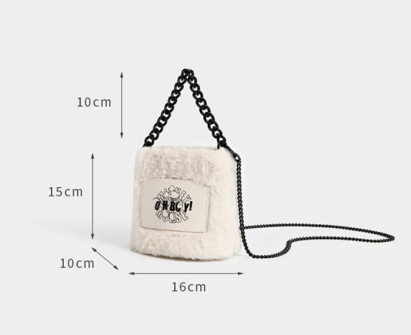 画像6: CHAIN HANDLE FUR TOTE SHOULDER BAG チェーンハンドルファートートショルダーバッグ (6)