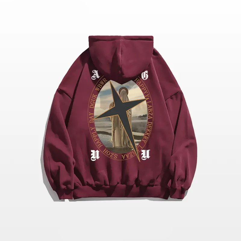 画像6: retro oil painting prints hoodie Pullover  ユニセックス 男女兼用レトロ油絵プリント プルオーバスウェットフーディパーカー トレーナー (6)