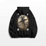 画像2: retro oil painting prints hoodie Pullover  ユニセックス 男女兼用レトロ油絵プリント プルオーバスウェットフーディパーカー トレーナー (2)