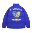 画像3: The Simpsons cartoon logo pattern English letter printing loose stand-up collar Down jacket blouson ユニセックス男女兼用シンプソンスタンドカラーダウンジャケット ジャンパー (3)