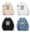 画像8: NASA x Tom and Jerry DONT KNOW DONT CARE logo round neck sweat shirt ユニセックス 男女兼用 NASAナサ×トムとジェリートム＆ジェリーDONT KNOW DONT CAREプリント スウェット トレーナー (8)