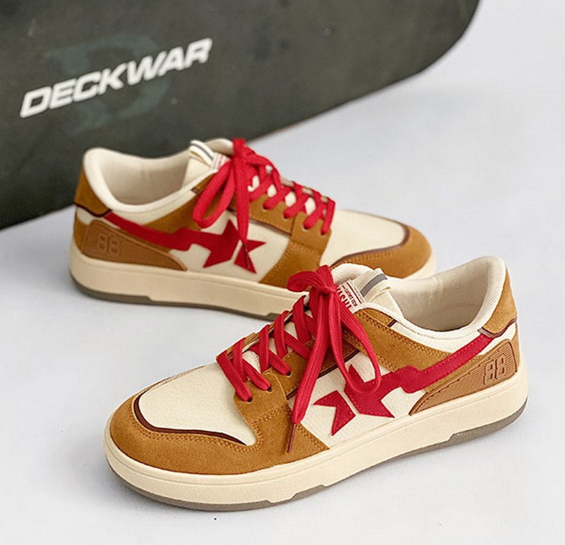 画像9: broken star LACE-UP SNEAKERS shoes  ユニセックス男女兼用ブロークンスター星レースアップスニーカー カジュアル シューズ (9)