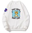 画像2: NASA x Tom and Jerry DONT KNOW DONT CARE logo round neck sweat shirt ユニセックス 男女兼用 NASAナサ×トムとジェリートム＆ジェリーDONT KNOW DONT CAREプリント スウェット トレーナー (2)