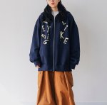 画像4: alphabet logo zip up hoodie Pullover  ユニセックス 男女兼用アルファベットロゴプリントジップアップスウェットフーディパーカー トレーナー (4)