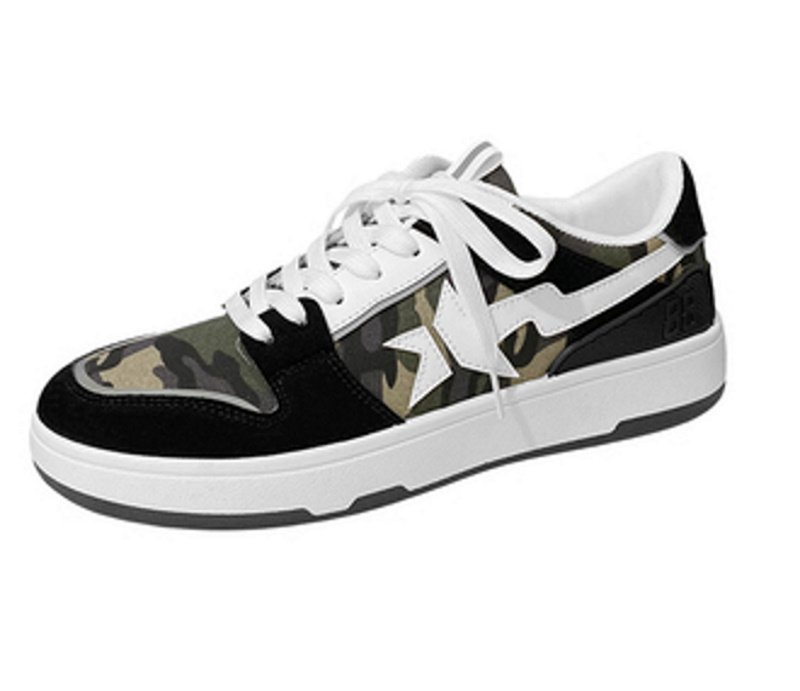 画像2: broken star LACE-UP SNEAKERS shoes  ユニセックス男女兼用ブロークンスター星レースアップスニーカー カジュアル シューズ (2)