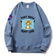 画像4: NASA x Tom and Jerry DONT KNOW DONT CARE logo round neck sweat shirt ユニセックス 男女兼用 NASAナサ×トムとジェリートム＆ジェリーDONT KNOW DONT CAREプリント スウェット トレーナー (4)